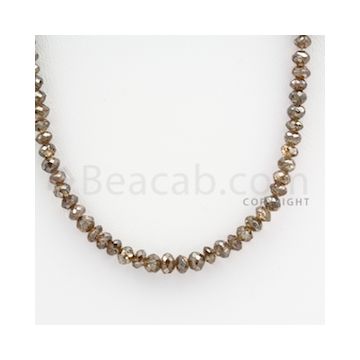 Brown Diamond Faceted Beads - 1 Line - 44.50 carats (BrnDia1016)