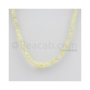 Faceted Yellow Diamond Beads - 1 Line - 30.65 carats (YDia1001)