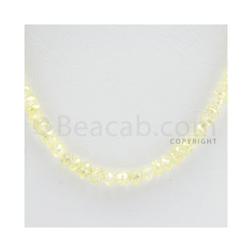Faceted Yellow Diamond Beads - 1 Line - 33.43 carats (YDia1004)