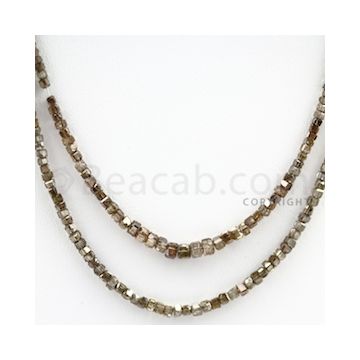 Brown Diamond Cubes - 2 Lines - 36.00 carats (BrnDia1002)