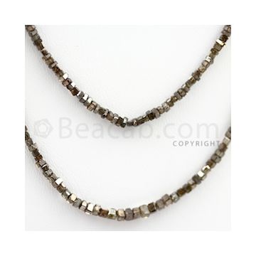 Brown Diamond Cubes - 2 Lines - 31.50 carats (BrnDia1005)