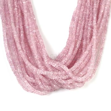 25 Lines - Light Pink Pink Sapphire Faceted Beads - 1162.90 cts - 2.4 to 4.8 mm (PNSFB1050)