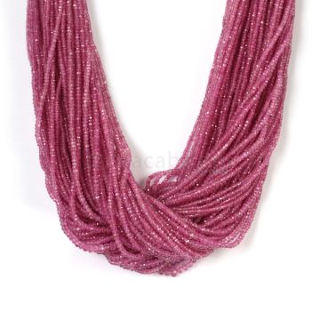 70 Lines - Light Pink Pink Sapphire Faceted Beads - 2427.20 cts - 2.5 to 5.8 mm (PNSFB1044)