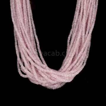 20 Lines - Light Pink Pink Sapphire Faceted Beads - 1030.25 cts - 2.7 to 4.4 mm (PNSFB1053)