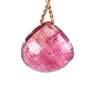 1 Piece - Light Purple Tourmaline Faceted Drops - 51.50 cts - 26 x 27 x 10 mm (TFD1265)