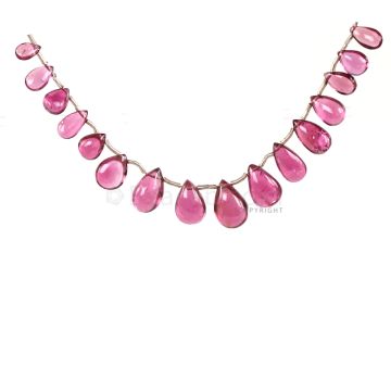 1 Line - Medium Pink Tourmaline Drops - 22.43 cts - 5.5 x 3.8 mm to 10.9 x 7.3 mm (TSD1200)