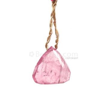 1 Piece - Light Pink Tourmaline Faceted Drops - 40.69 cts - 23 x 24 x 9 mm (TFD1260)