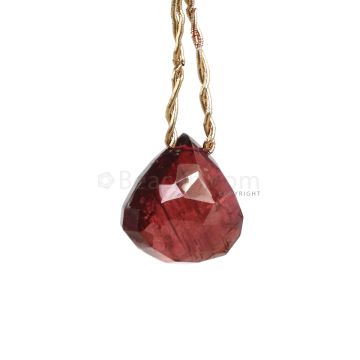 1 Piece - Brown Tourmaline Faceted Drops - 47.00 cts - 22 x 22 x 11.4 mm (TFD1243)