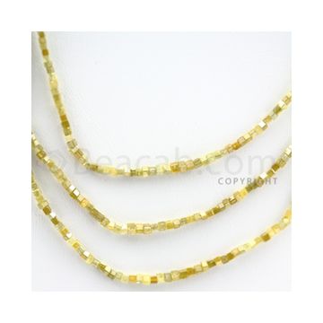 Fancy Diamond Cube Beads - 3 Lines - 46.50 carats (FncyDiaCu1002)