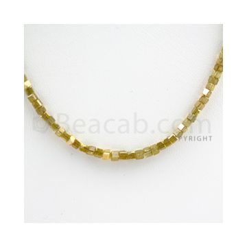 Fancy Diamond Cube Beads - 1 Line - 22.00 carats (FncyDiaCu1018)