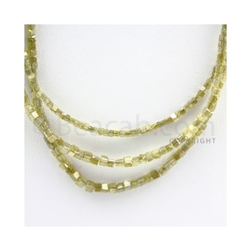 Fancy Diamond Cube Beads - 3 Lines - 53.00 carats (FncyDiaCu1021)