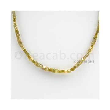 Fancy Diamond Cube Beads - 1 Line - 33.00 carats (FncyDiaCu1016)