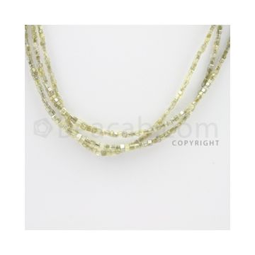 Fancy Diamond Cube Beads - 4 Lines - 61.50 carats (FncyDiaCu1022)