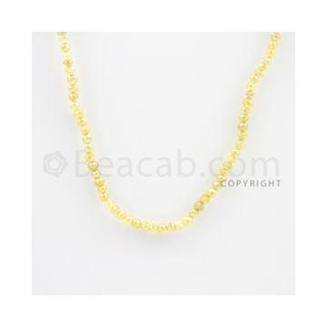 2.50 to 3.00 mm - Faceted Yellow Diamond Beads - 23.23 carats - 15 inches (YDia1005)