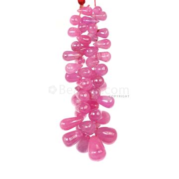 1 Line - Medium Pink Pink Sapphire Drops - 88.95 cts - 5.5 x 3.8 mm to 12 x 7.5 mm (PSDR1026)