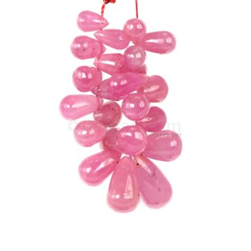 1 Line - Medium Pink Pink Sapphire Drops - 47.55 cts - 6.1 x 4.1 mm to 13.2 x 6.1 mm (PSDR1022)