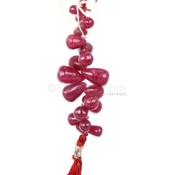 1 Line - Medium Pink Pink Sapphire Drops - 39.35 cts - 6.2 x 4 mm to 10.3 x 6.4 mm (PSDR1020)