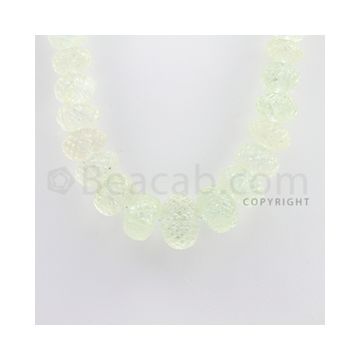 9.00 to 20.00 mm - Aquamarine Carved Beads - 579.65 carats - 18 inches (AqCarB1002)