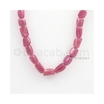 10.00 to 13.50 mm - Ruby Tumbled (FG) Beads - 329.80 carats - 17 inches (RuTuBFG1001)