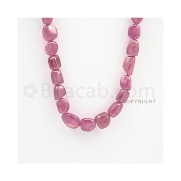 12.00 to 14.00 mm - Ruby Tumbled (FG) Beads - 444.50 carats - 22 inches (RuTuBFG1002)