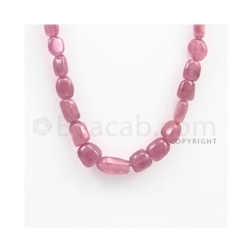 8.50 to 15.50mm - Ruby Tumbled (FG) Beads - 279.30 carats - 19 inches (RuTuBFG1005)