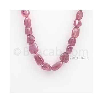 8.00 to 14.50 mm - Ruby Tumbled (FG) Beads - 334.40 carats - 22 inches (RuTuBFG1007)
