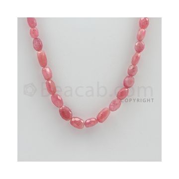 6.00 to 10.00 mm - 1 Line - Pink Sapphire Faceted Tumbled Beads - 15 inches (PnSFTuB1010)