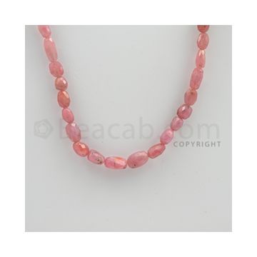 6.00 to 11.00 mm - 1 Line - Pink Sapphire Faceted Tumbled Beads - 14 inches (PnSFTuB1011)