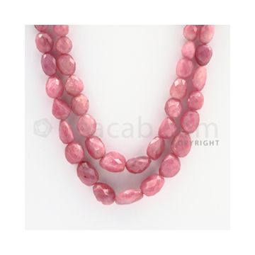 Pink Sapphire Faceted Tumbled Beads - 18 to 20 inches (PnSFTuB1015)