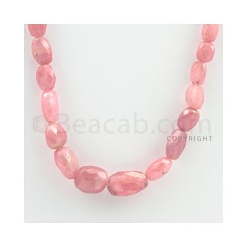 6.00 to 12.00 mm - 1 Line - Pink Sapphire Faceted Tumbled Beads - 14 inches (PnSFTuB1016)