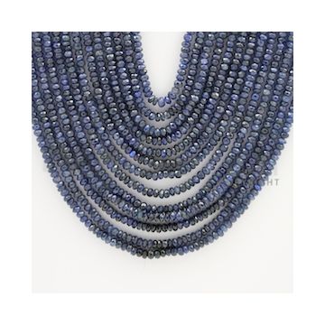 2.70 to 3.70 mm - 13 Lines - Sapphire Faceted Beads - 17 to 23 inches (SFBSh1005)