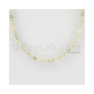 3.50 to 4.50 mm - 1 Line - Faceted Fancy Diamond Beads -  inches (FncyDia1016)