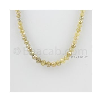 3.00 to 5.00 mm - 1 Line - Faceted Fancy Diamond Beads - 14.50 inches (FncyDia1017)