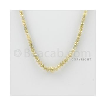 2.50 to 6.50 mm - 1 Line - Fancy Diamond Faceted Beads - 17 inches (FncyDia1022)