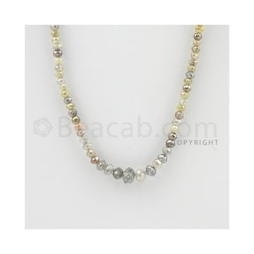 2.00 to 6.00 mm - 1 Line - Fancy Diamond Faceted Beads - 15 inches (FncyDia1026)