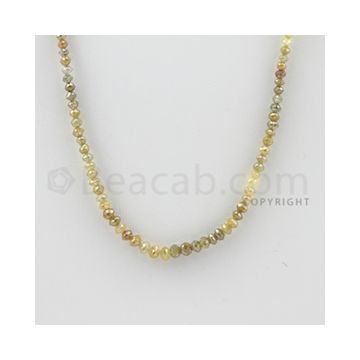 2.00 to 4.30 mm - 1 Line - Fancy Diamond Faceted Beads - 15 inches (FncyDia1027)
