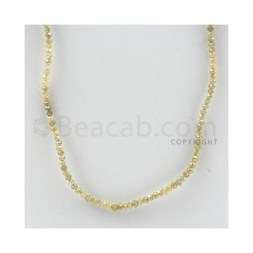 1.50 to 2.50 mm - 1 Line - Fancy Diamond Faceted Beads - 15 inches (FncyDia1028)