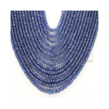 3.00 to 6.50 mm - 14 Lines - Sapphire Faceted Beads - 17 to 24 inches (SFB1012)