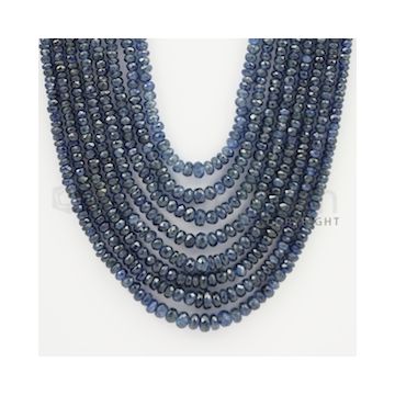 2.50 to 5.50 mm - 8 Lines - Sapphire Faceted Beads - 17 to 22 inches (SFB1046)