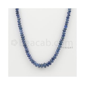 3.00 to 7.50 mm - 1 Line - Sapphire Faceted Beads - 18 inches (SFB1069)