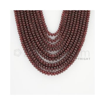 2.50 to 5.00 mm - 9 Lines - Ruby Smooth Beads - 18 to 22 inches (RSB1007)