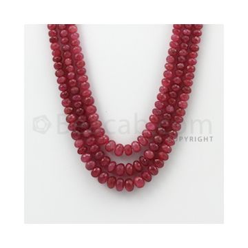 4.00 to 8.20 mm - Pink Sapphire Faceted Beads - 513.00 Carats - 3 Lines (PnSFB1010)