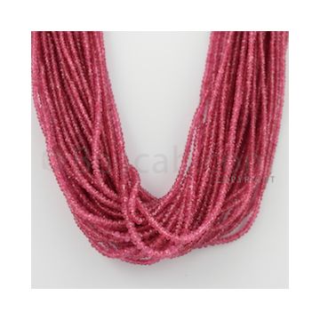 2.40 to 3.50 mm - Pink Sapphire Faceted Beads - 1058.75 Carats - 37 Lines (PnSFB1018)