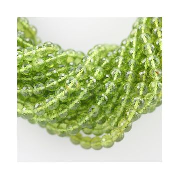 5.50 to 6.00 mm - Peridot Faceted Beads - 2485.00 Carats - 21 Lines (PFB1001)