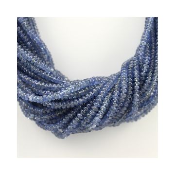 2.10 to 4.50 mm - 28 Lines - Sapphire Smooth Beads - 16.50 inches (SSB1009)