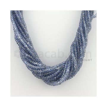 2.20 to 4.00 mm - 13 Lines - Sapphire Smooth Beads - 17 inches (SSB1015)