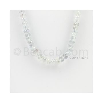 4.70 to 6.40 mm - 1 Line - Sapphire Faceted Roundel Beads - 22 inches (SFRoB1002)