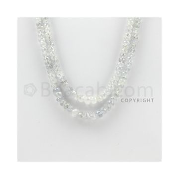 4.50 to 8.50 mm - 2 Lines - Sapphire Faceted Roundel Beads - 15 to 16 inches (SFRoB1004)