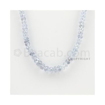 4.50 to 6.50 mm - 1 Line - Sapphire Faceted Roundel Beads - 20 inches (SFRoB1024)