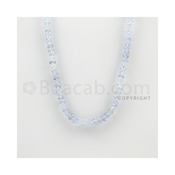 4.50 to 6.50 mm - 1 Line - Sapphire Faceted Roundel Beads - 15 inches (SFRoB1025)